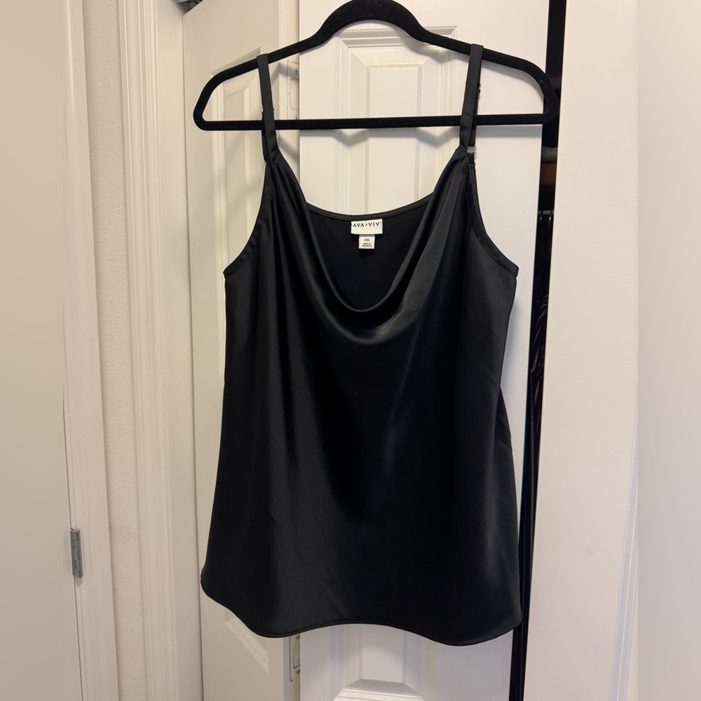 Ava & Viv Cowl Neck Satin Camisole